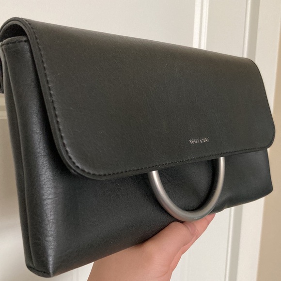 Matt & Nat Silver Hoop Clutch Bag - Picture 3 of 8